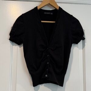 The Limited Black Button-Up Top Size Medium